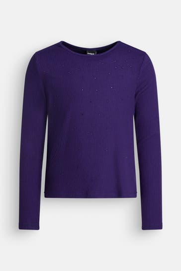 DESIGUAL Longsleeve dunkellila