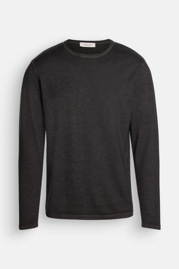 WOOL & CO Wollpullover dunkelgrau