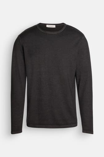 WOOL & CO Wollpullover dunkelgrau