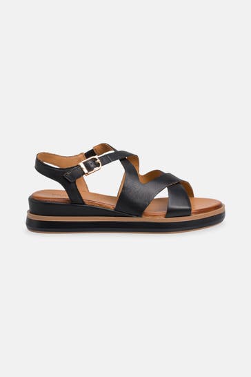 INUOVO Sandalen 'Coconut' schwarz