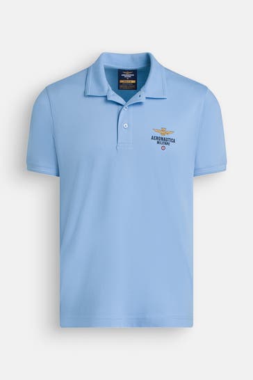 AERONAUTICA MILITARE Polo-Shirt hellblau