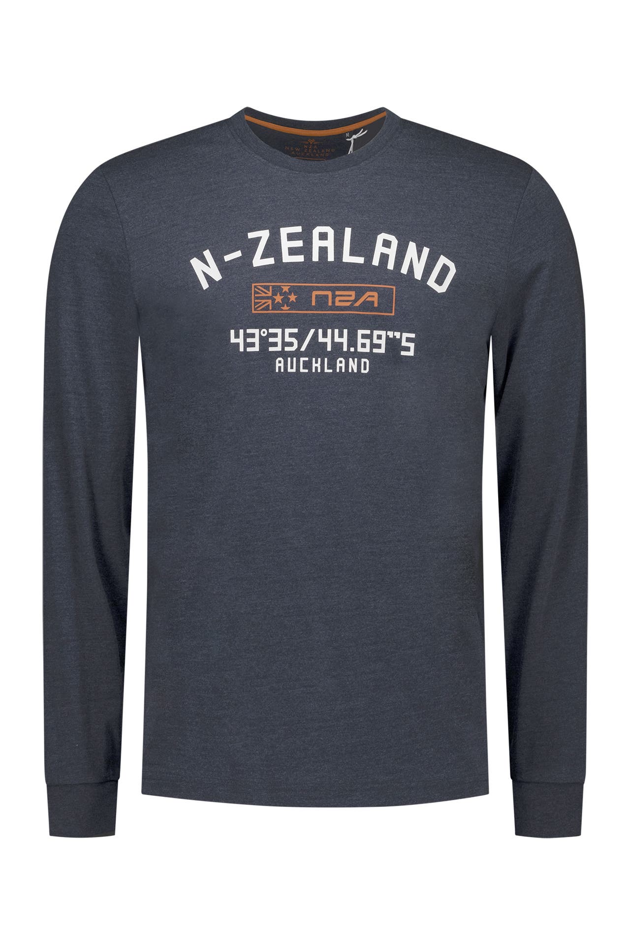 NEW ZEALAND AUCKLAND Longsleeve dunkelblau meliert, Bild 1
