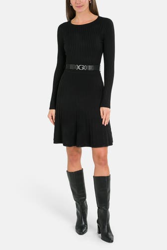 GUESS Strickkleid 'Paige' schwarz