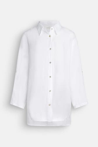 CARTOON Leinenbluse weiß