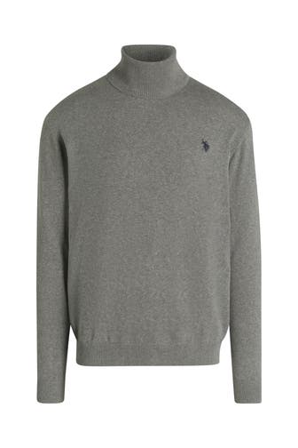U.S. POLO ASSN. Strickpullover hellgrau