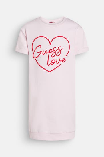 GUESS Sweatkleid hellrosa