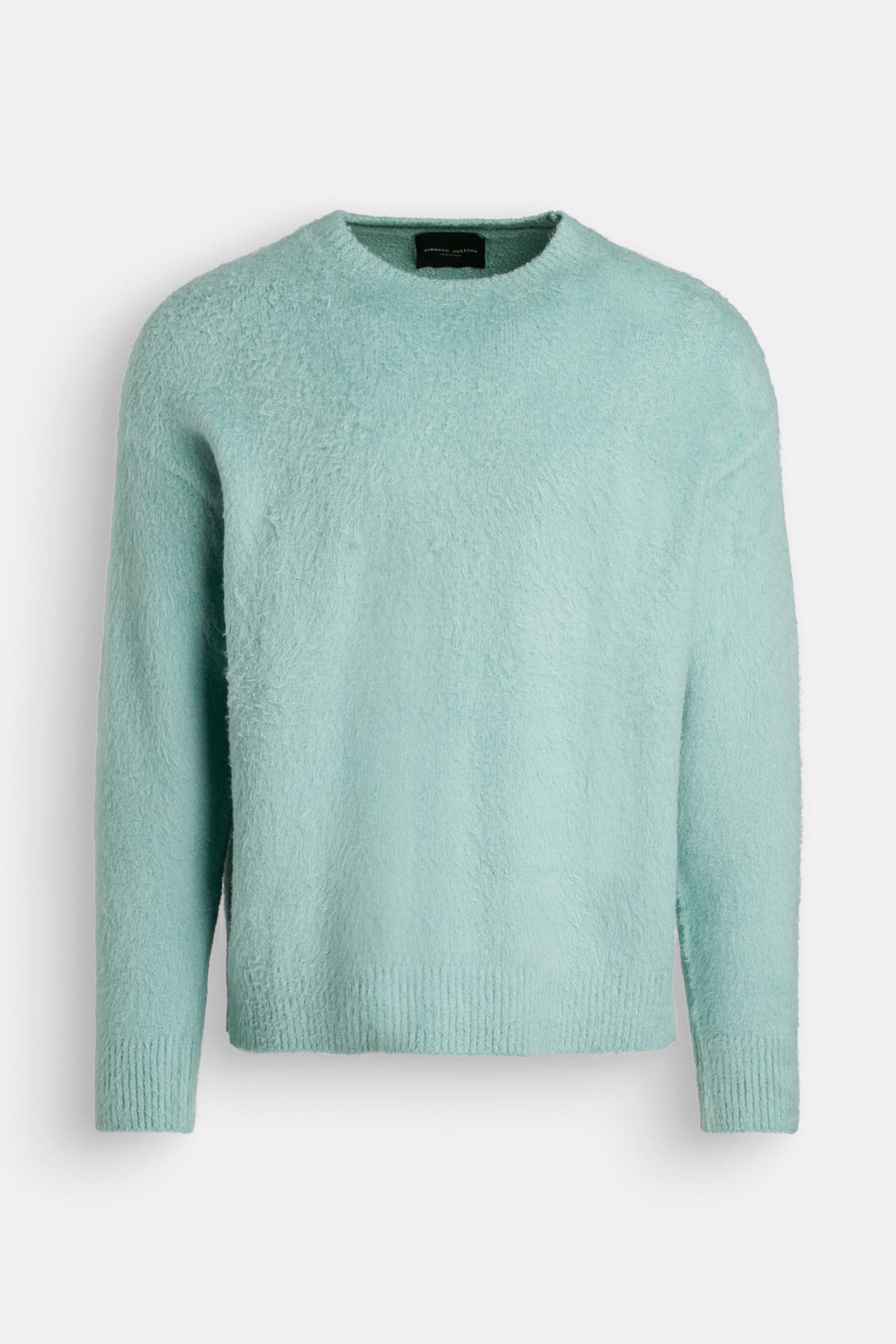 ROBERTO COLLINA Strickpullover türkis oversize, Bild 1