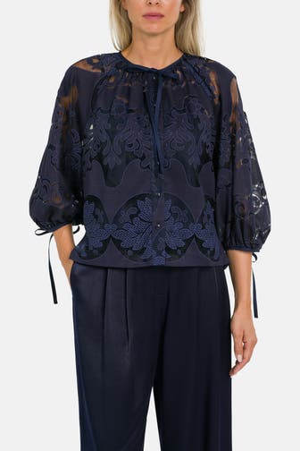 TED BAKER Blusenshirt navy