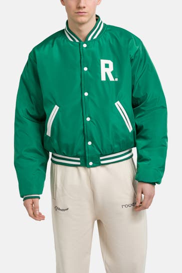 ROUGH. Collegejacke grün