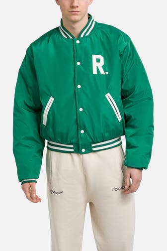 ROUGH. Collegejacke grün
