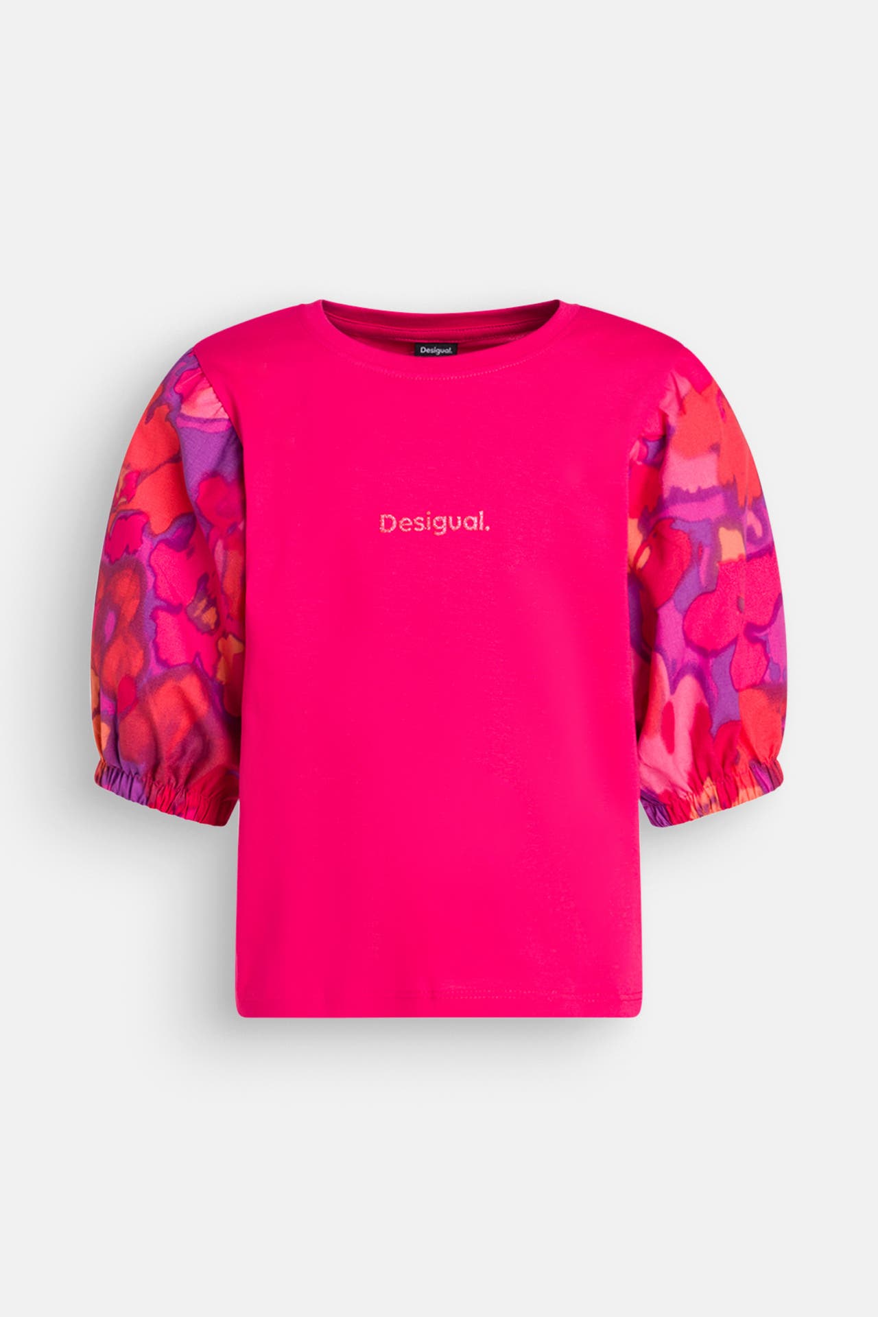 DESIGUAL T-Shirt pink gemustert, Bild 1