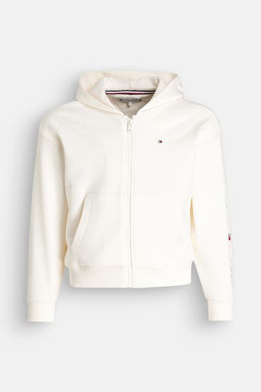 TOMMY HILFIGER - Sweatjacke vanille