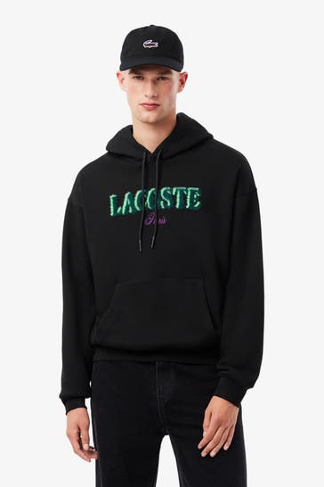 LACOSTE Hoodie schwarz