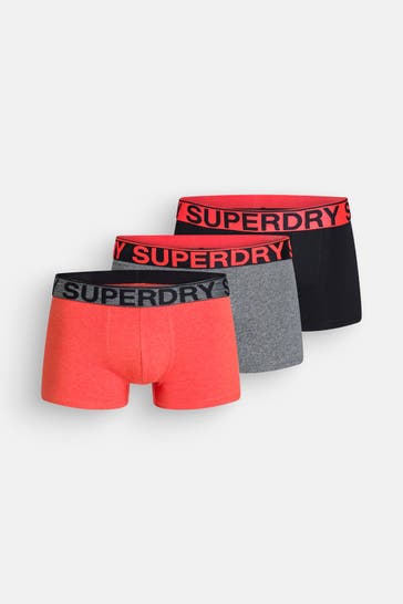 SUPERDRY 3er-Pack Boxer Trunks mehrfarbig
