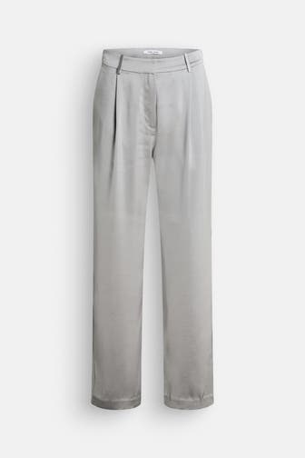 SAMSØE & SAMSØE Satinhose 'Saagnete' graugrün