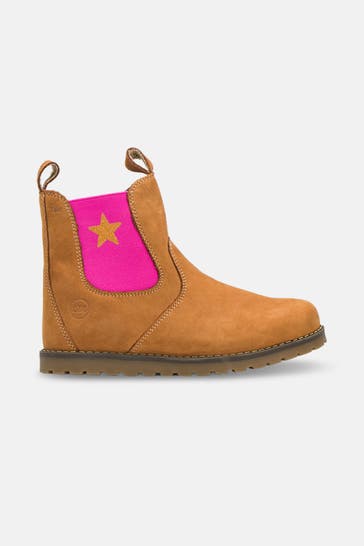 LOTTA&EMIL Chelsea-Boots camel gefüttert