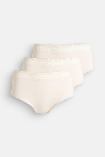 TRIUMPH 3er-Pack Taillenslips ecru