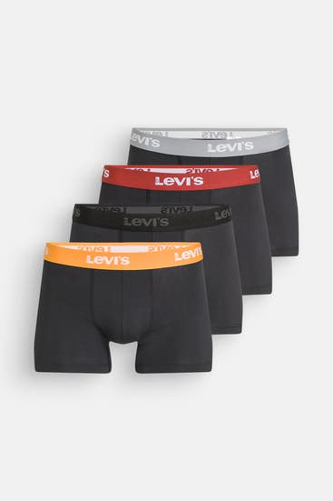 LEVI'S® - 4er-Pack Boxer Trunks schwarz
