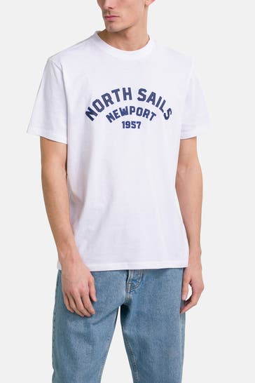 NORTH SAILS T-Shirt 'Newport' weiß