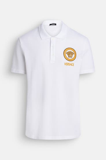 VERSACE - Polo-Shirt weiß