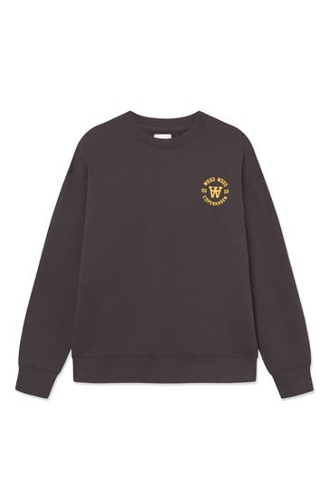 WOOD WOOD Sweatshirt 'Noel AA' dunkelbraun