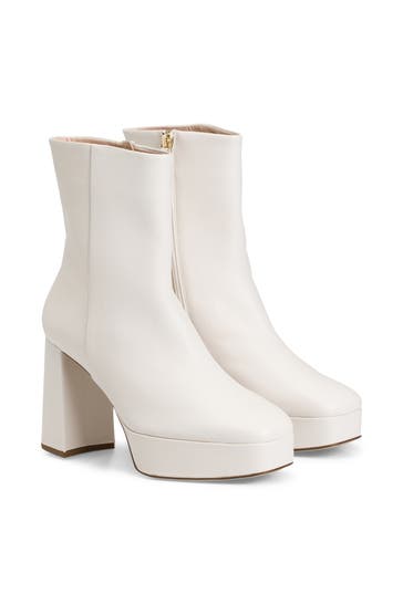 HÖGL Lederstiefeletten 'Nora' ecru