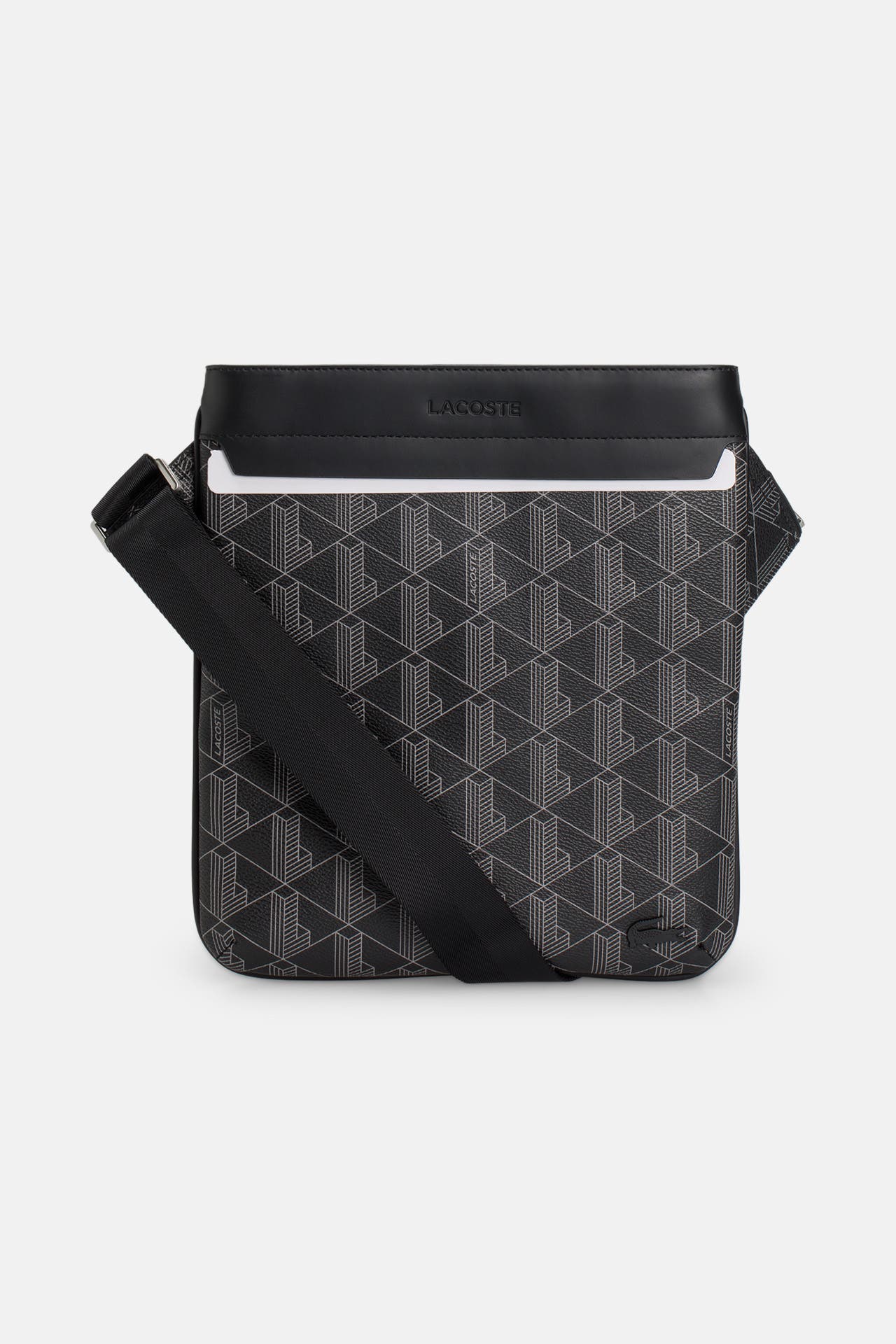 LACOSTE Umhängetasche 'The Blend' schwarz gemustert, Bild 1