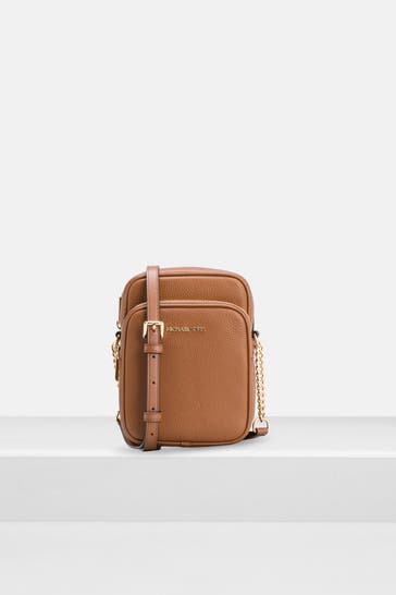 MICHAEL MICHAEL KORS Umhängetasche 'Jet Set Travel' rotbraun