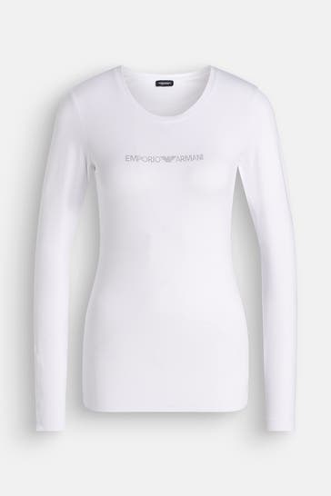 EMPORIO ARMANI Longsleeve weiß