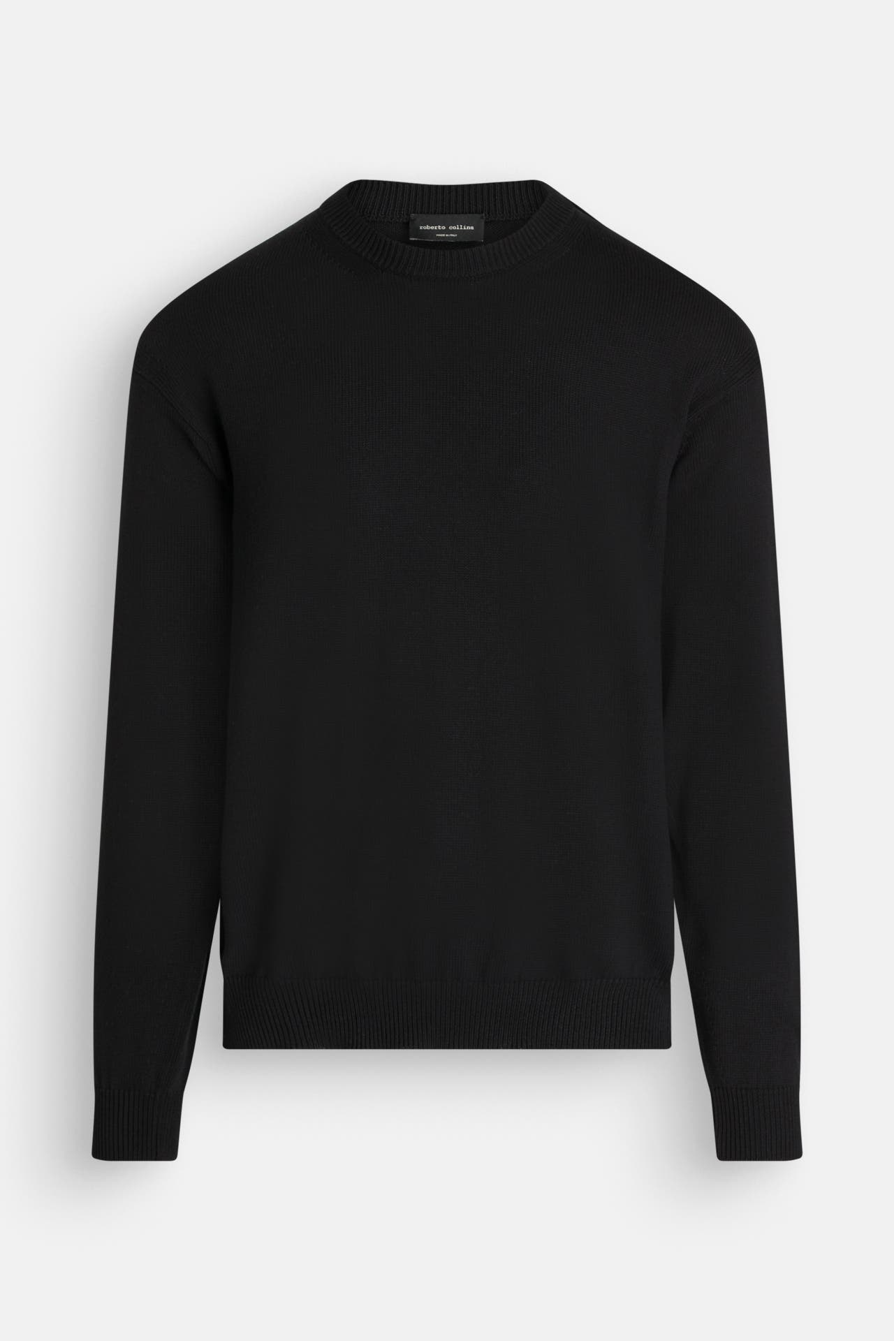 ROBERTO COLLINA Strickpullover schwarz, Bild 1
