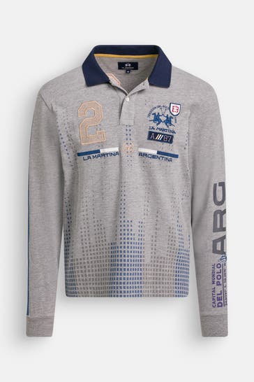 LA MARTINA Langarm-Polo mehrfarbig