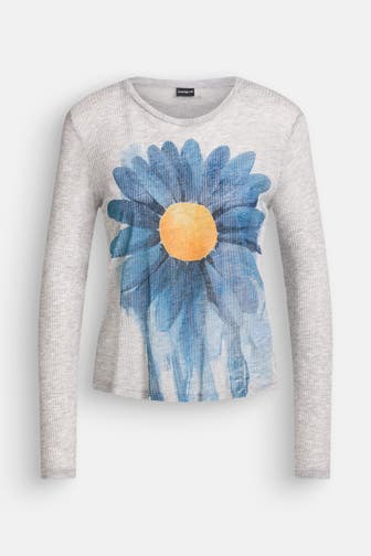 DESIGUAL Strickshirt hellgrau