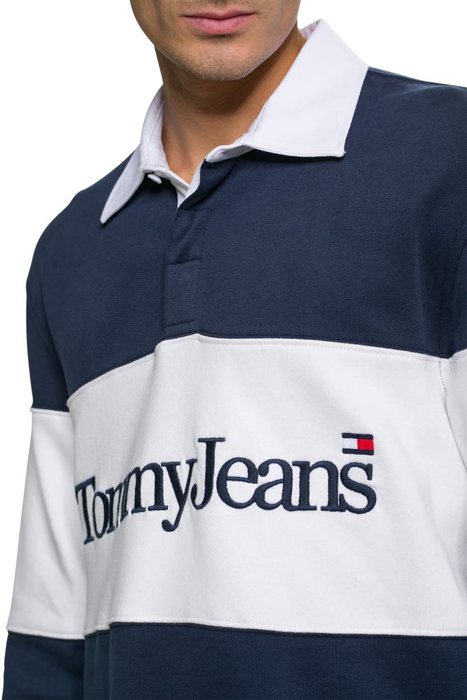 TOMMY HILFIGER Langarm-Polo zweifarbig » günstig online kaufen | Outletcity