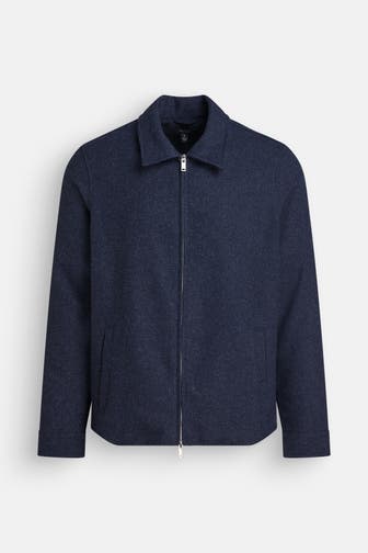 MATINIQUE Wollmixjacke 'bluame' navy