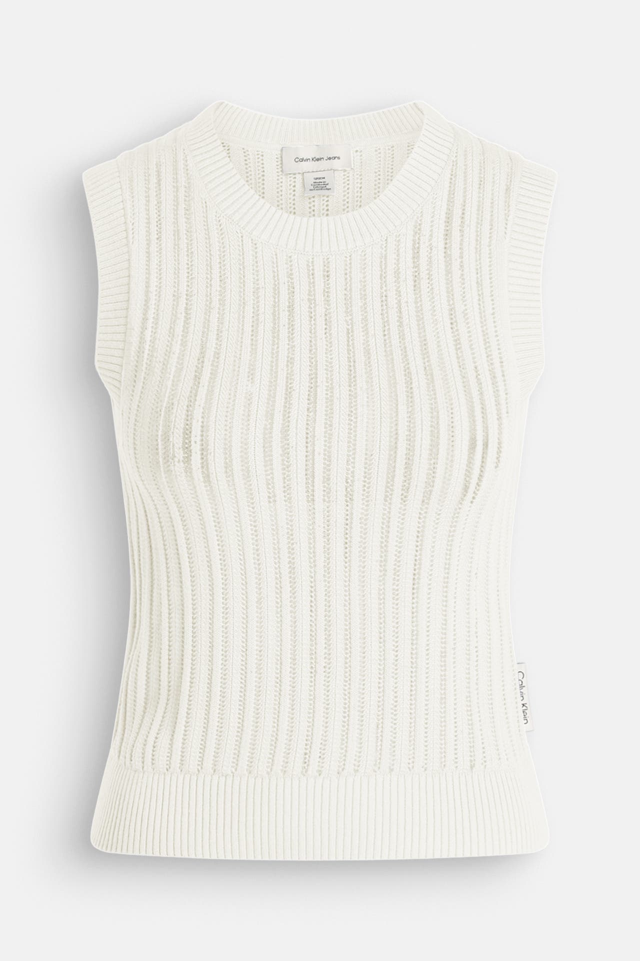 CALVIN KLEIN Stricktop ecru, Bild 1