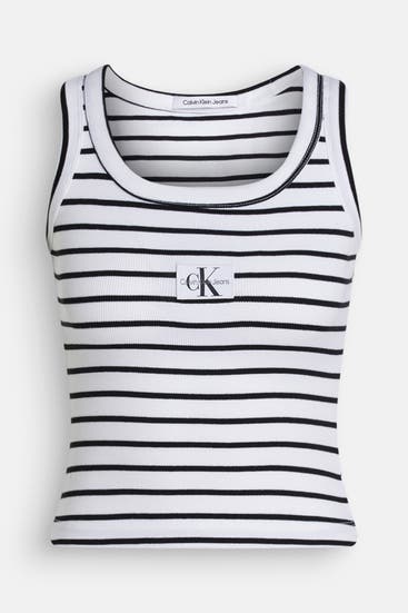 CK JEANS - Top gestreift