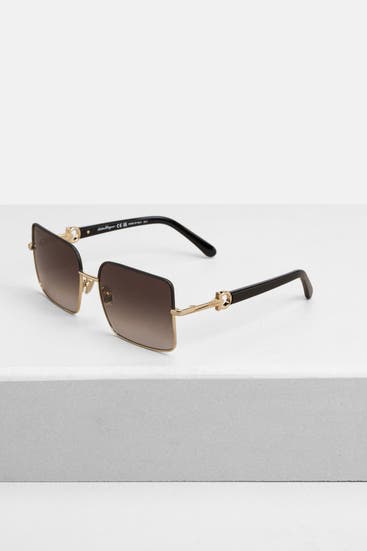 FERRAGAMO - Sonnenbrille zweifarbig