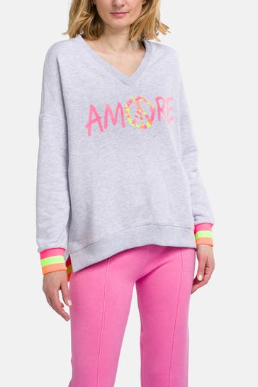 MISS GOODLIFE Sweatshirt hellgrau