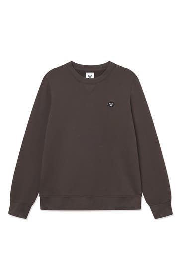 WOOD WOOD Sweatshirt dunkelbraun