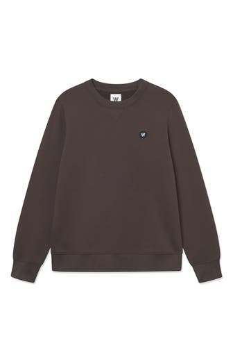 WOOD WOOD Sweatshirt dunkelbraun