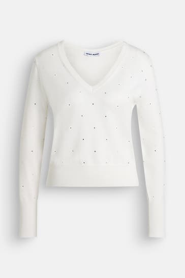 DKNY Strickpullover offwhite