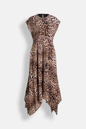 ALLSAINTS Kleid 'Gianna Kiku' animal gemustert