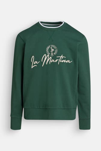 LA MARTINA Sweatshirt tannengrün