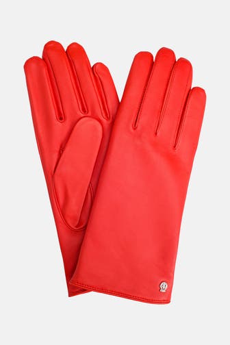 ROECKL Lederhandschuhe 'Hamburg' orangerot