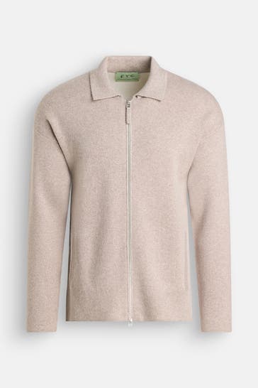 FTC Strickjacke greige