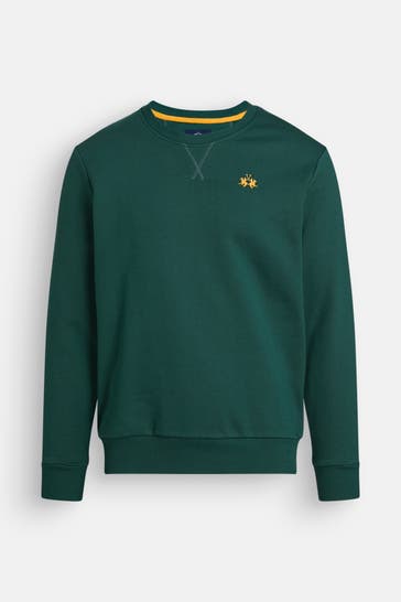 LA MARTINA Sweatshirt dunkelgrün