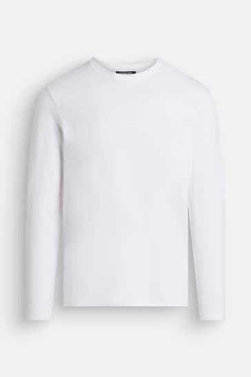 STRELLSON Langarmshirt 'Colin' weiß