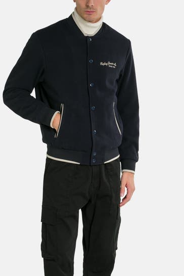 REPLAY Dark blue college jacket