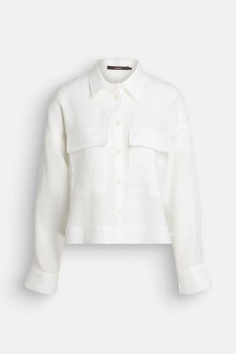 WINDSOR. Leinen-Overshirt weiß