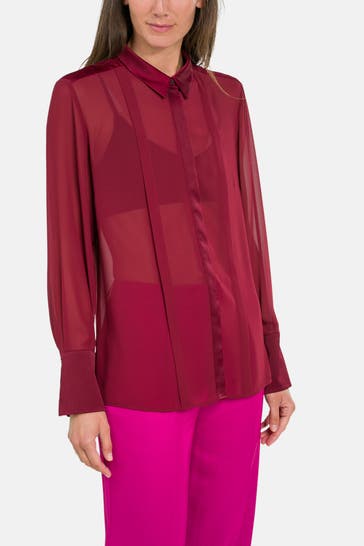 COMMA, Casual-Bluse weinrot